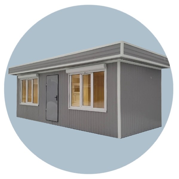 Торговый киоск с рекламным коробом 7000х3400 мм